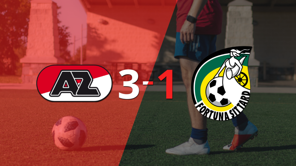 Sin muchas complicaciones, AZ Alkmaar goleó 3-1 a Fortuna Sittard