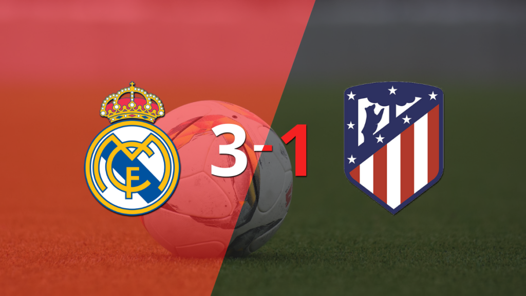 Real Madrid se impuso 3-1 en el Derbi de Madrid ante Atlético de Madrid