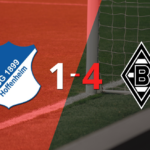 B. Mönchengladbach goleó 4-1 a Hoffenheim con doblete de Jonas Hofmann