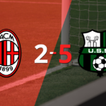 Sassuolo ganó y goleó en su visita a Milan