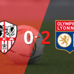 Olympique Lyon, de visitante, derrotó 2-0 a Ajaccio AC