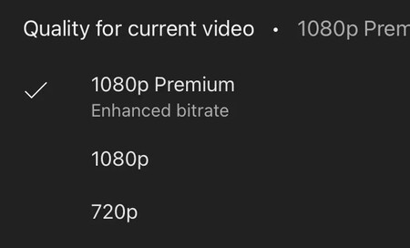 YouTube Premium quiere que tengamos motivos para pagar por él. Uno de ellos es ofrecer 1080p con una tasa de bits más alta