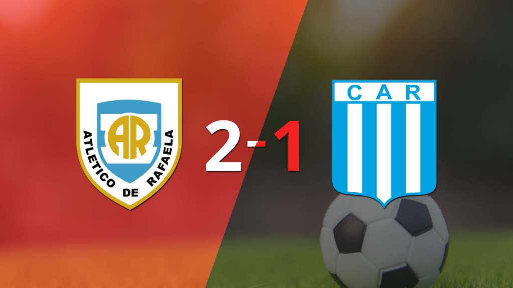 Atlético Rafaela sacó los 3 puntos en casa al vencer 2-1 a Racing (Cba)