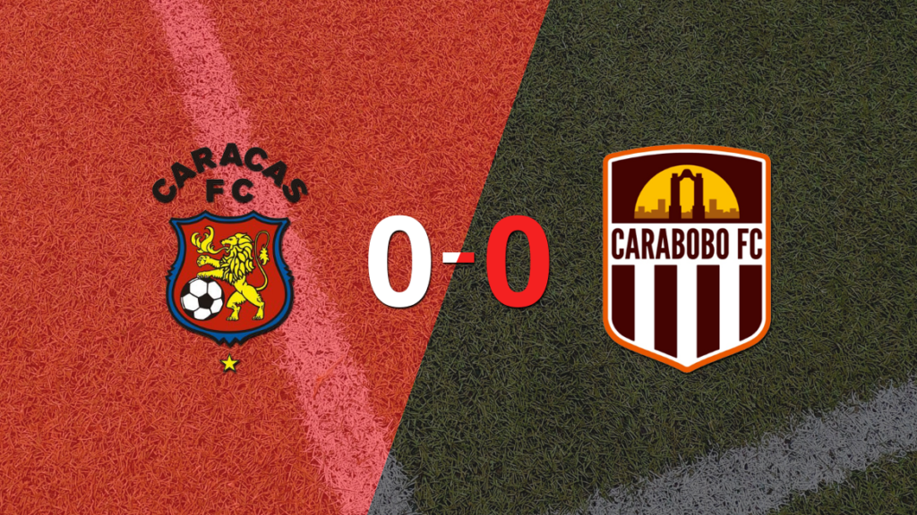 Caracas y Carabobo empataron sin goles