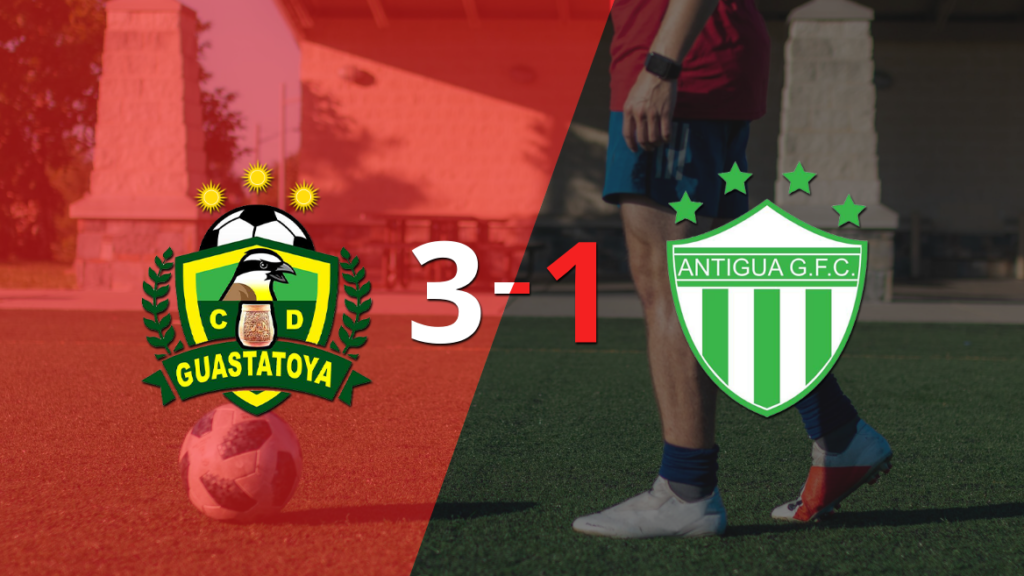 Guastatoya fue más y venció por 3 a 1 a Antigua GFC