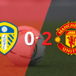 Manchester United, de visitante, derrotó 2-0 a Leeds United