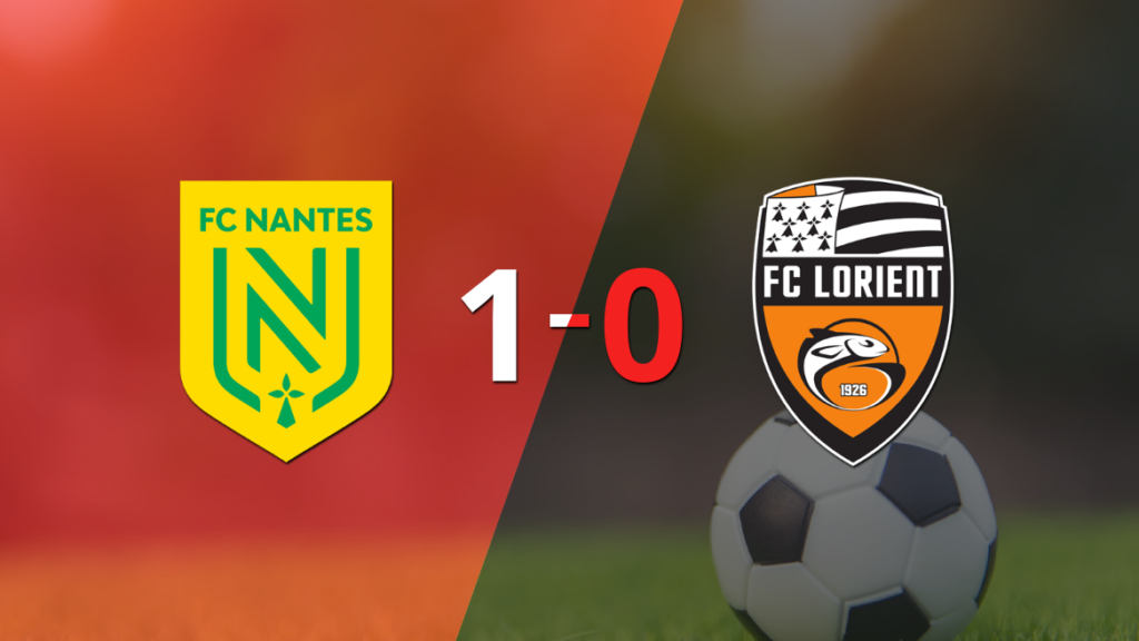 Lorient no pudo en su visita a Nantes y cayó 1-0