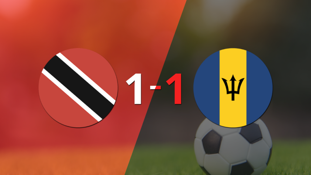 Trinidad y Barbados se reparten los puntos y empatan 1-1