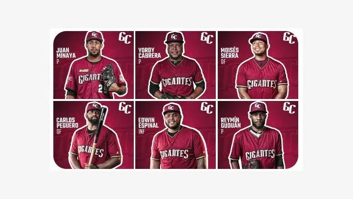 Gigantes del Cibao renovaron contratos a seis jugadores