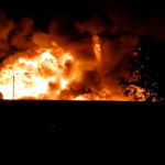 Reportan fuerte incendio en la Central de Abasto en Ciudad de México