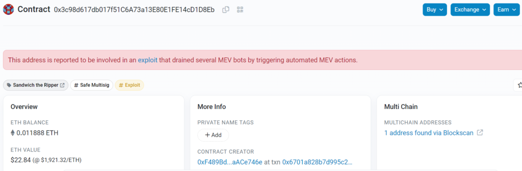 Tether pone en la lista negra la dirección del validador que drenó USD 25 millones de los bots de MEV