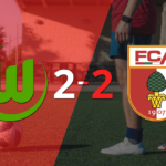 En un emocionante partido, Wolfsburgo y Augsburg empataron 2-2