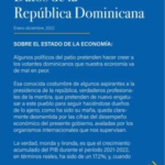 Hipólito Mejía defiende el desempeño económico del actual Gobierno