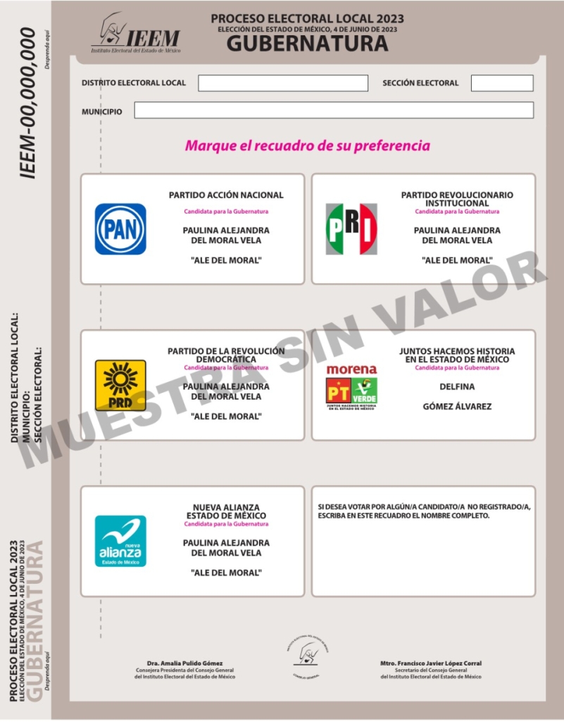 ¿Cómo son y cómo marcar las boletas electorales para las elecciones en Estado de México y Coahuila 2023?