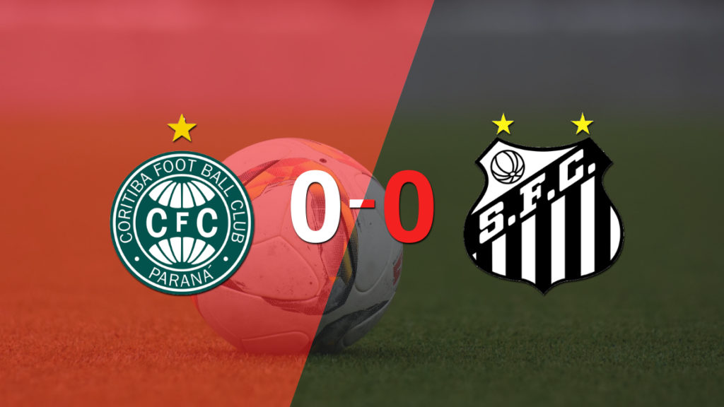 Sin goles, Coritiba y Santos igualaron el partido