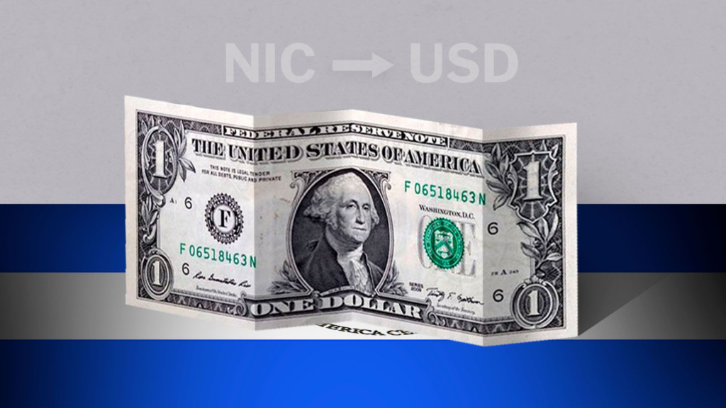 Nicaragua: cotización de cierre del dólar hoy 20 de julio de USD a NIO