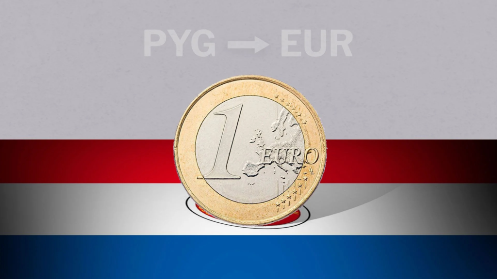 Paraguay: cotización de apertura del euro hoy 3 de julio de EUR a PYG