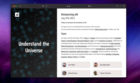 Elon Musk lleva tiempo queriendo crear una alternativa a OpenAI. Hoy finalmente ha lanzado xAI para conseguirlo