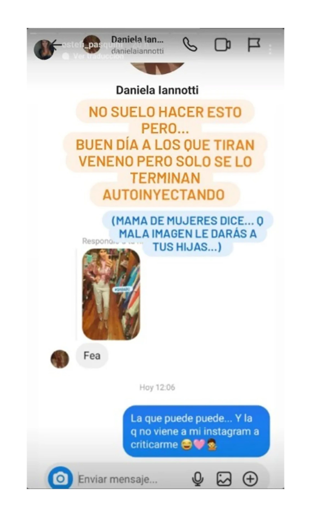 La esposa de Alberto Cormillot expuso a una hater: “Qué mala imagen le das a tus hijas”