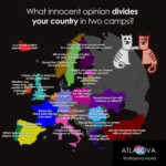 Todos los países tienen sus particulares "sincebollismo o concebollismo". Este mapa ilustra cada uno