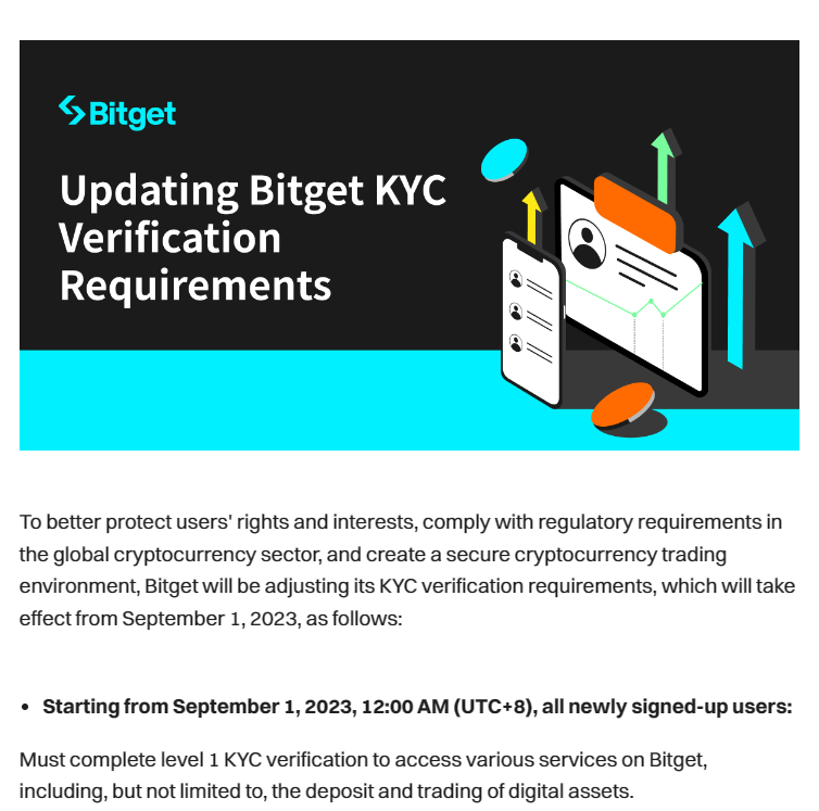 Bitget impone requisitos de KYC en consonancia con el endurecimiento de la normativa mundial