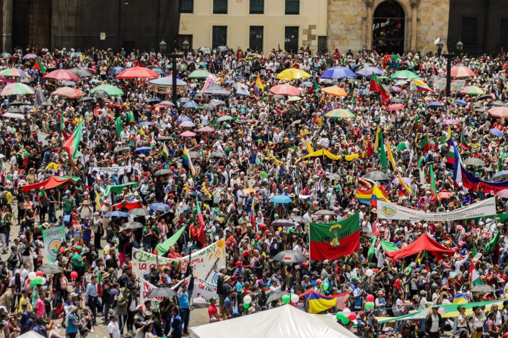 EN VIVO – Marchas a favor de Petro: ya hay afectaciones viales en Bogotá