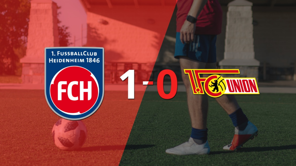 Con lo justo, Heidenheim venció a Unión Berlín 1 a 0 en el estadio Voith Arena