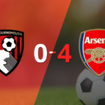 De visitante, Arsenal goleó a Bournemouth con un contundente 4 a 0