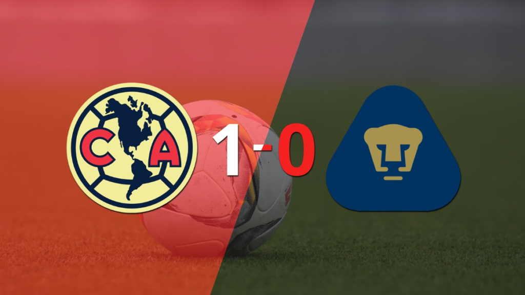 Club América aprovechó su localía y venció a Pumas UNAM