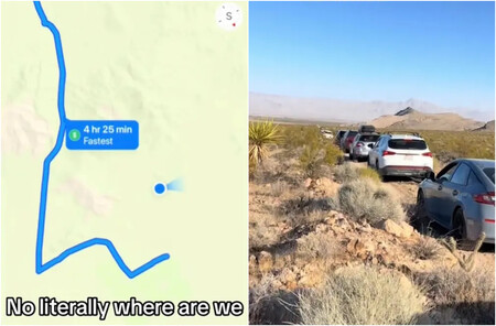 Un convoy de coches utilizó Google Maps para evitar una tormenta de arena en EEUU: acabó en medio de un desierto