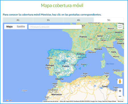 Movistar tiene un nuevo mapa de cobertura móvil: así puedes comprobar si hay 5G en tu zona