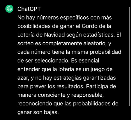 ChatGPT y la Lotería de Navidad: qué puedes hacer con inteligencia artificial y cómo pedirle una predicción