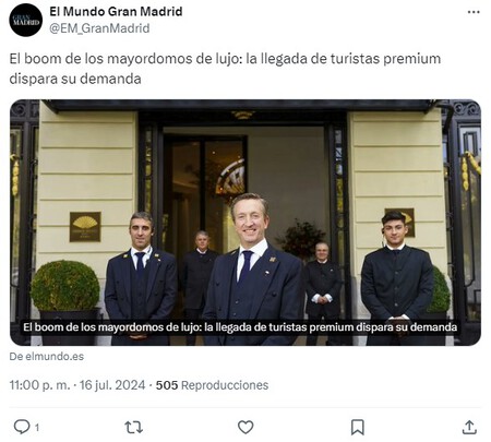 Para crecer en el gran negocio del turismo premium, España se ha dado cuenta de que necesita algo: mayordomos de lujo