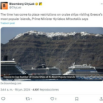 En Santorini el turismo desenfrenado se ha vuelto un reto que amenaza a sus viñedos. Grecia ya se plantea limitar los cruceros