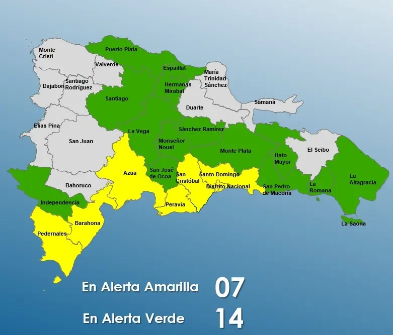 COE eleva a 21 las provincias en alerta por los posibles efectos de Beryl