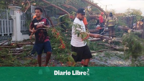 Ventarrón afecta zonas de Santiago Rodríguez