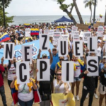 Venezolanos en RD apoyan a María Machado y a Edmundo González