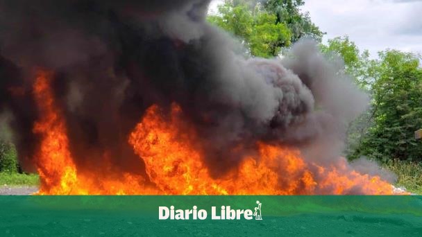 Incendian drogas en La Altagracia