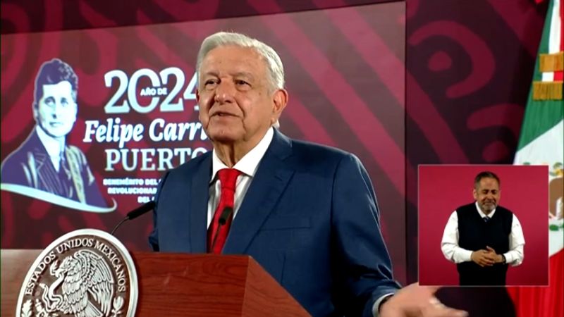 AMLO asegura que un botellazo en su contra durante una manifestación “no pasó a mayores”