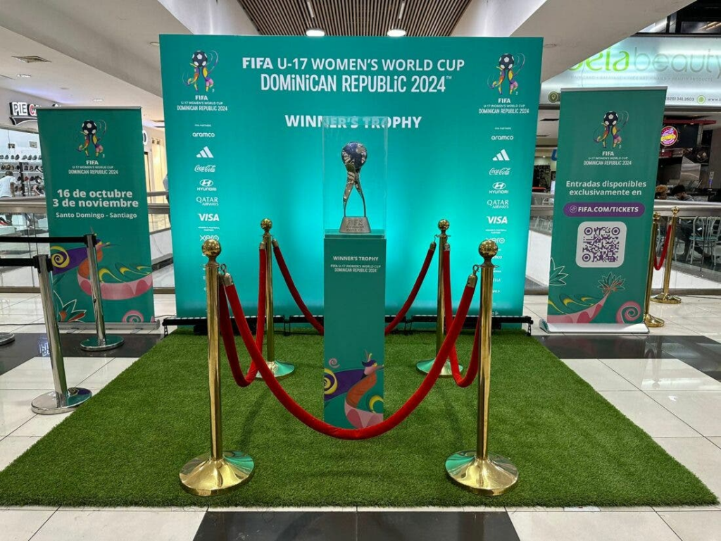 El trofeo de la Copa Mundial Femenina Sub-17 de la FIFA estará mañana en Ágora Mall