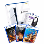 Este pack de PS5 Slim con lector cuesta menos que la PS5 Pro y viene con tres juegos y unos auriculares