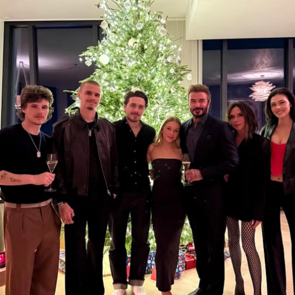 Dentro de la celebración navideña de Victoria y David Beckham con sus hijos