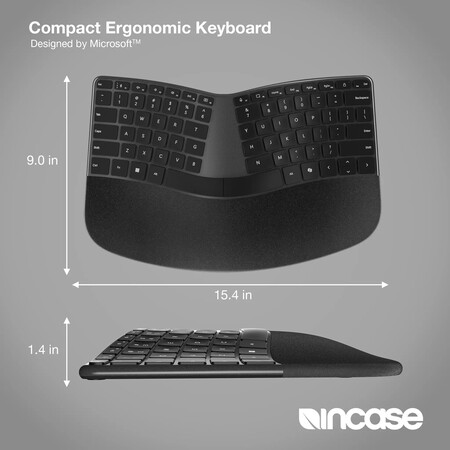 Microsoft ya no fabrica teclados, pero sus diseños siguen vivos: así es el nuevo Compact Ergonomic Keyboard de Incase